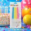 Colorful birthday candles, children's party decoration candle set, multiple colors to choose from, safe and smokeless Specification image